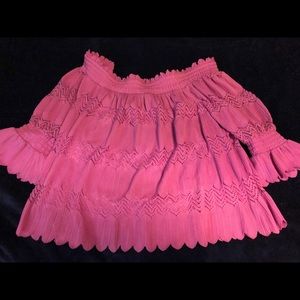Lane Bryant Off the shoulder ruffle shirt